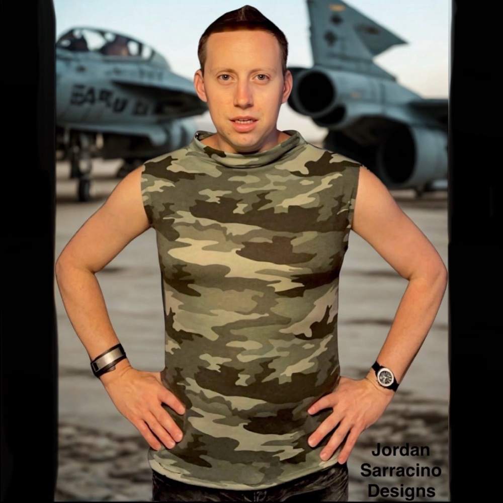 Green Camo Vest Jordan Sarracino Designs